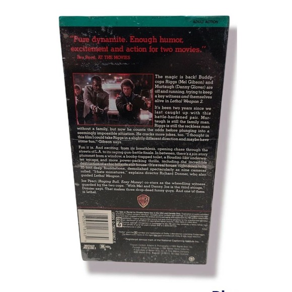 Lethal Weapon 2 (VHS, 1991) Tape Factory Sealed New MINT - Picture 3 of 5